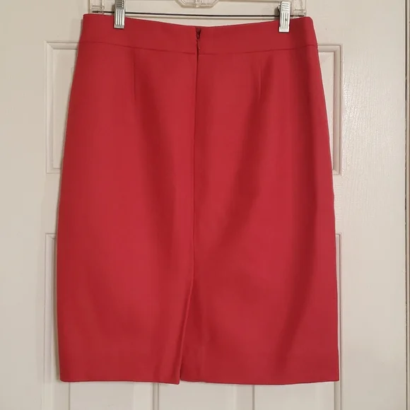 Vintage J.CREW Wool No. 2 Pencil Skirt Red - Picture 9 of 14